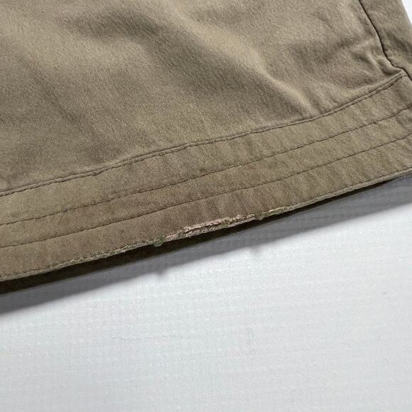 KUHL Vintage Patina Dye Splash Roll-Up Cargo Pants SIZE 8 Tan Hiking Travel - Picture 7 of 13